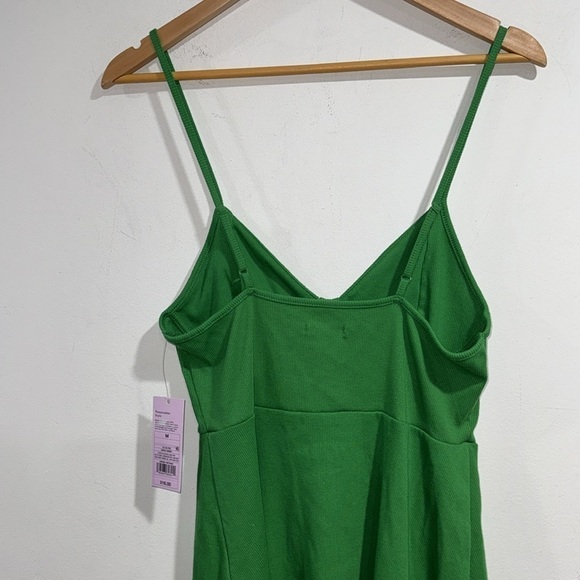 Green skater dress ribbed medium wild fable NEW bodice‎ stretch - Picture 3 of 4